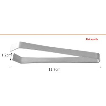 Stainless steel fish bone tweezers, precision bone removal tools, seafood food clips, and flat tweezers for pig hair