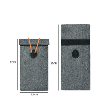 2pcs   Pouch for Car Keys and Smartphone, Key Signal Blocking Bag, Cell Phone Keyless Entry  Signal Blocking Bag（grey）