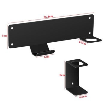 Wall Mount Floor Jack Stand Rack Organizer, Car Hydraulic Trolley Jack Stands Holder Wall Storage Rack Mount Brackets Jack Stands Tower Racing Trailer Accessories Tool