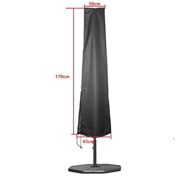 Umbrella Cover Patio Umbrella Covers Waterproof with Zip, for 50*65*170cmGarden Outdoor Umbrella (black)