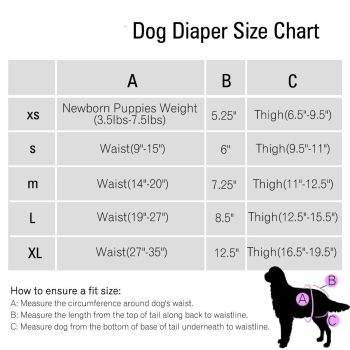 3 Pack Avont Washable Female Dog Diaper with Suspender, Reusable Girl Doggie Diapers for Small Medium Large Doggy in Heat Cycle Period Incontinence -S
