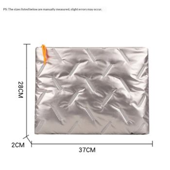 14 inch Slim Laptop Sleeve Case Compatible with 14"  Puffy Laptop Sleeve Large capacity, Silver