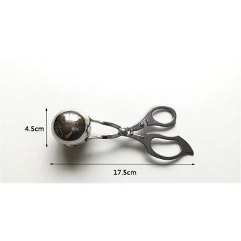 Meatball Maker Stainless Steel Meat Baller Meatball Making Tool Ice Cream Scoop Disher Fruits Kitchen Tools,（large size）High intensity ambient light