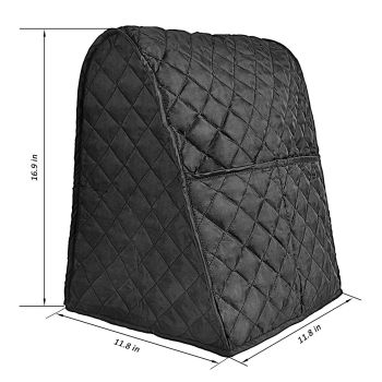 Tilt-Head Stand Mixer,  Dust Cover with Pockets for Accessories.Dust cover for household mixer(BLACK)
