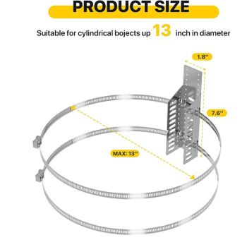 Universal Expansion Tank Water Heater Wall Mounting Bracket with stainless steel strap for adjustable water tank support