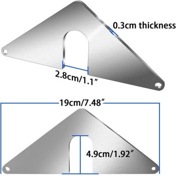 2-piece set - the best faucet mounting plate | hose box fixing kit | outdoor faucet repair | slide in | no need to disassemble faucet! No need for pipelines!