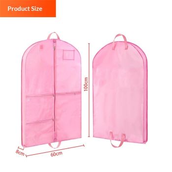 Garment Bags for Hanging Clothes,Garment Bags for Travel Storage,Dance Clothes Bag,Kids Garment Bag for Dance Costumes,Sports (Pink)