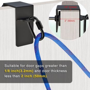 Door Anchor for Resistance Bands, Heavy Duty Door Anchor Attachment, Workout Door Mount Anchors for Body Weight Straps, Strength Training, Physical Therapy Exercise, Home Gym