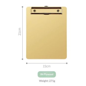 Stainless Steel Metal Clipboard,B6 and Letter Size Paper Clipboard for Home, Office, Hospital, Business（21*15cm）