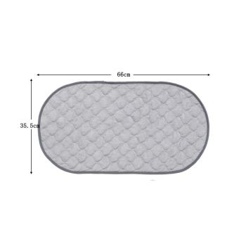 Quilted Thicker Waterproof Changing Pad Liners 3 Count Diaper pad, skin friendly bamboo cotton care pad, waterproof diaper pad, reusable diaper pad（gray oval）