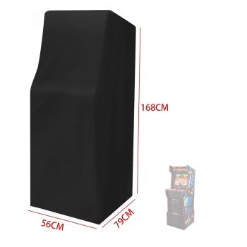 Game Machine Cover Waterproof & Dust-Proof Retro Home Arcade Machine Cover Electronic Game Cover Black（420D：56*79*168cm）