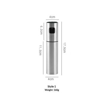 100ml(3.4oz) Household press fine spray oil kettle stainless steel spray bottle barbecue spray oil vinegar bottle household kitchen gadget