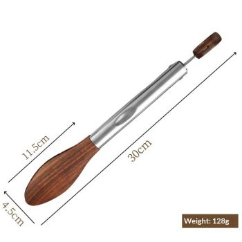 Wooden Tongs for Cooking, Multi-Purpose for Tossing Salads, Grilling, Flipping Food & Serving Bread - Strong Grip Walnut Wood Tips, Heat Resistant & Non-Deforming (9inch)
