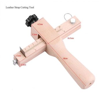 Leather Strap Cutter, Strip and Strap Leather Wood DIY Craft Hand Cutting Tool Adjustable