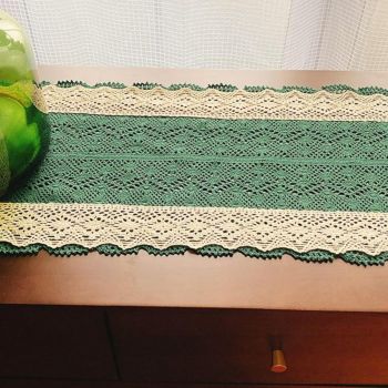 Table Runners,Table Runner, Lace Hollow , TV Cabinet, Shoe Cabinet, Cover and Dining Table, Suitable for Country Table Decoration(30*100cm)