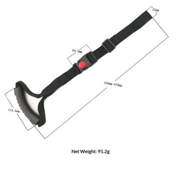 2pcs Car Safety Grab Bar for Adults, Seniors, and Elderly, Ergonomic Vehicle Support Handle with Adjustable Strap and Non-Slip Rubber Grip, Automotive Standing and Mobility Aid（black）