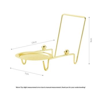Creative Hobbies Etched Base Cup & Saucer Stand - Elegant Display Holder for Tea Sets, Plates, and Collectibles | 1 Pack
