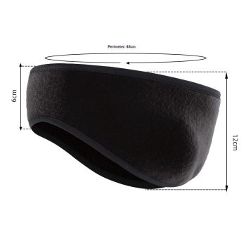 Winter Headband Ear Muffs Ear Covers for Cold Weather Running Cycling Ski Lightweight Winter Ear Warmer for Running,Black