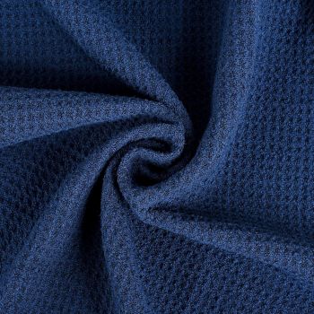 Tri-Fold Golf Towels, 2 Pack Waffle Pattern Towels Soft Fiber Strong Water Absorption with D Clip for Golf Lovers, Navy Blue