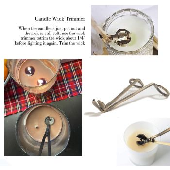 Candlewick trimmer, candle trimmer with pointed blades, used for candle care, sturdy trimmer