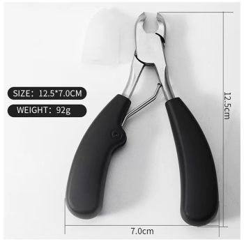 Toenail Clippers Ingrown or Thick Toe Nail Clippers for Men, Toenail Cutters Nipper Precision Diabetic Pedicure Tool Curved Edge, (Bull horn pliers)