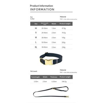 Dog Collar and Leash Set, Soft & Comfy Adjustable Dog Leash and Collar with Heavy Duty Metal Buckle for Small Medium Large Dogs Training & Walking ,Black