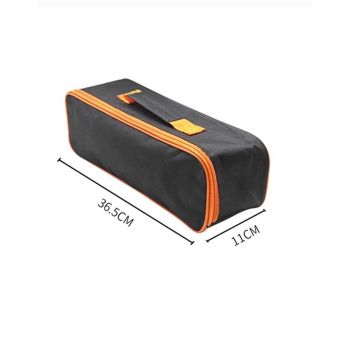 2pcs Vacuum Cleaner Storage Bag Black Car Organizer Portable Storage Bag Organizer Tool Kit Open Top Tool Tote, Black