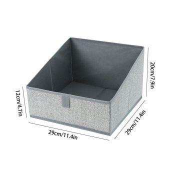3pcs Closet Storage Bins Shelf Baskets for Shelves, for Organization, Closet Organizers and Storage（grey）