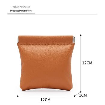 2pcs PU Leather Jewelry Travel Bag Leather Jewelry Pouch Christmas,Wedding Party Favor Gift Bag (Brown)