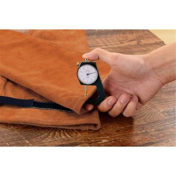 a pair of Leather Welding Work Sleeves for Men&Women - Heat&Flame Resistant Arm Protection with  Stitching and Cotton Lining