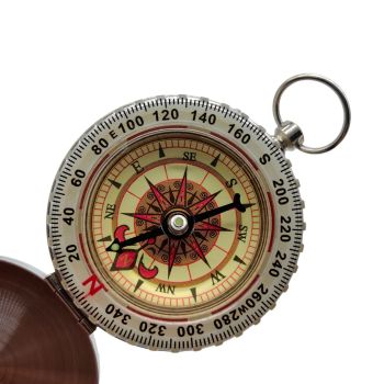 2pcs Waterproof  Compass for Hiking, Survival & Navigation – Large Dial Pocket Compass with Keychain Loop, Ideal Metal for Kids, Scouts, Hunting & Compass Gifts for Men
