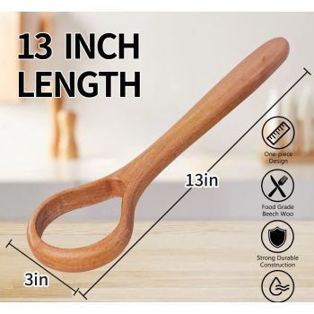 13Inch Wooden  Dough Whisk Sourdough Whisk Dough Mixer Bread Whisking Tool for Mixing Sourdough Bread Baking Supplies for Pastries, Egg, Pizza(2 Pcs)
