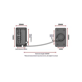 2pcs Anti-Pinch Hand Baby Safety Lock Adjustable No Drilling Cabinet Lock Child Protection Window Digital Password Lock for Home(Black)