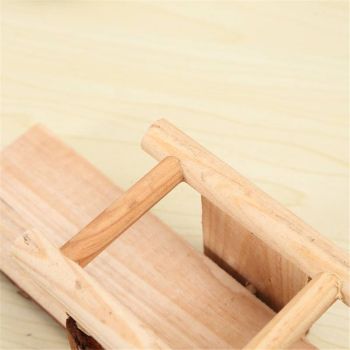 Natural Wooden Seesaw Platform for Small Animals Hamster Gerbil Squirrel Mouse Exercise Play Toys Teeth Chew Toy
