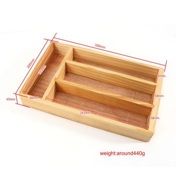 Drawer Organizer Premium Cutlery and Utensil Tray| Perfect For The Kitchen, Bathroom, Desk, etc.| Kitchen Drawer Divider with 4 Compartments