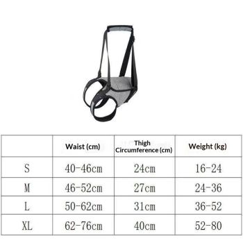 Dog Halter Harnesses, Adjustable Lift  For Large Dogs, Dog Sling For Medium Dogs Hind Leg Support To Help Rehabilitate, Soft Padded Dog Support Harness For Elderly, Injured, Arthritic(L)