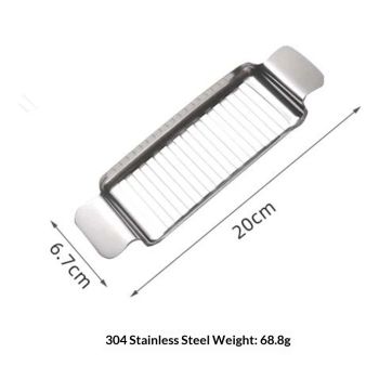 Stainless Steel Butter & Cheese Slicer –  Ergonomic Handle, Multipurpose Handheld Food Cutter for Butter, Cheese & Soft Fruits, Dishwasher Safe