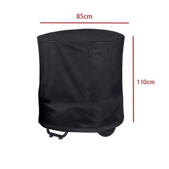Waterproof Heavy-Duty Wood Chipper Shredder Mulcher Cover for Wood Chipper Shredder Mulcher and Leaf Mulcher(420D：85*110cm),Black