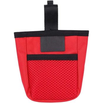 2pcs Dog Training Treat Pouch Portable Dog Walking Waist Bag Outdoor Pet Training Reward Container Hook Design Mini Waist Pocket Bag for Pet Snack  Accessories（Red）