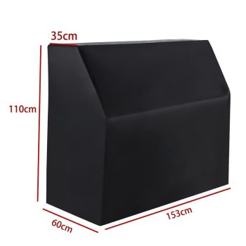 Upright Piano Cover-Black Piano Cover-Pet Paw Protector-Waterproof, Dustproof, Sunproof-Reusable Washable Piano Full Cover（420D：153*60*110cm black）