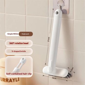 Crevice Cleaning Brush Grout Cleaner for Household use Multi-Purpose Hard Bristle Brushes Bathroom Brush for Kitchen Window Toilet Grout Bottle Sink Corners Blender Small Spaces 2 Pack White