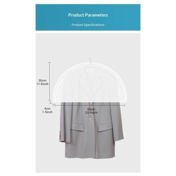 Shoulder Covers for Hanging Clothes,  Pack of 12, Shoulder Cover for Closet Storage, Breathable Clear Plastic Clothes Cover for Hanging T Shirt, Suit, Coat, Jacket, Dress, Gown