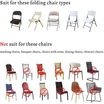 Spandex Folding Chair Cover Covers Stretch Chair Protectors for Wedding Party Events (2, apple green)