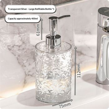 Multifunctional Liquid Soap Foaming Pump Dispenser Bottle Refillable Hand Soap Container for Home Travel and Gym Use 400ML rotundity