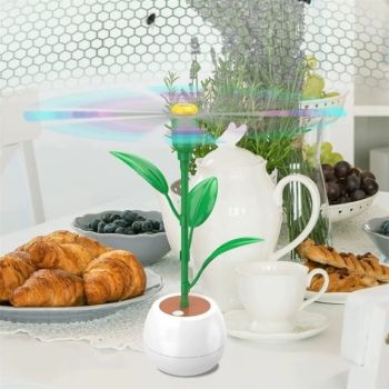 2 PCS Fly Fans for Tables, Fly Repellent Fan to Keep Flies Away, Retratavle Food Fans for Camping, Picnic, Outdoor or Indoor Meals（Battery not included）