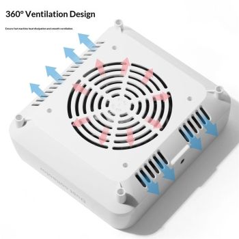 Nail Dust Collector – Powerful Nail Vacuum Fan 40W Dust Collector Extractor Electric Dust Suction Machine with Reusable Filter, Low Noise