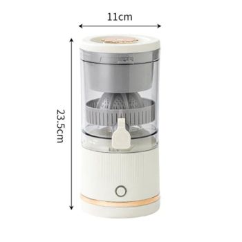 One-Touch Travel Juice Maker - USB Rechargeable Cordless Citrus Juicer for Home, Office, Camping & Travel（Only juicer）