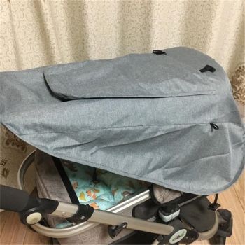 Stroller Sun Shade - Universal Stroller UV Protection Cover for Baby with See Through, Sun Cover for Stroller, Stroller Sunshade Extender, Joggers & Stroller Accessories for UV