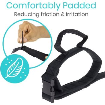 1 pairs Thigh Lifter Strap (2 Pack) - Pull Up Assistance Band - Medical Equipment Padded Wrist Tool For Leg Movement - Transfer Device For Limited Mobility, Knee Recovery