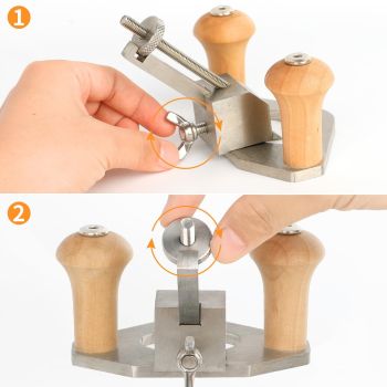 Handheld Woodworking Tool - Adjustable Blade Hand Wood Planer, High Configuration Hand Planer for Woodworking DIY Carpentry Industry